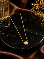 Golden Heart Pendant Necklace