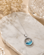 Ocean Swan Silver Pendant Necklace