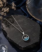 Ocean Swan Silver Pendant Necklace
