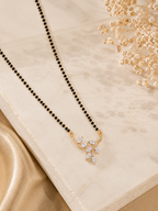 Belliza Jewells Floral Vine Gold Plated Mangalsutra