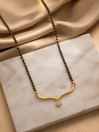Belliza Jewells Floral Diamond Mangalsutra