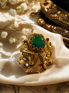 Belliza Jewels Royal Emerald Elephant Ring