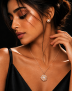 Pearl Blossom Rose Gold Pendant Set