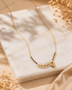 Belliza Jewels Floral Star Gold Plated Mangalsutra