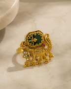 Belliza Jewels Royal Peacock Elephant Ring