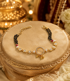 Belliza Jewells Pearl Bloom Mangalsutra Bracelet