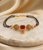 Belliza Jewells Royal Ruby Mangalsutra Bracelet