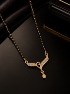 Belliza Jewells Heart Glow Gold Plated Mangalsutra