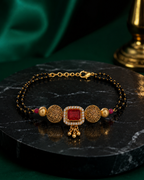 Belliza Jewells Royal Ruby Mangalsutra Bracelet