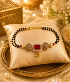 Belliza Jewells Royal Ruby Mangalsutra Bracelet
