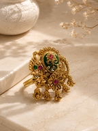 Belliza Jewels Floral Peacock Heritage Ring