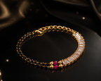 Belliza Jewells Crystal Luxe Mangalsutra Bracelet