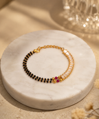 Belliza Jewells Crystal Luxe Mangalsutra Bracelet