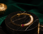 Belliza Jewells Crystal Luxe Mangalsutra Bracelet