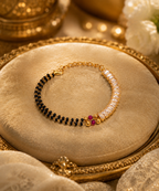 Belliza Jewells Crystal Luxe Mangalsutra Bracelet