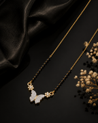 Belliza Jewells Butterfly Sparkle Gold Plated Mangalsutra