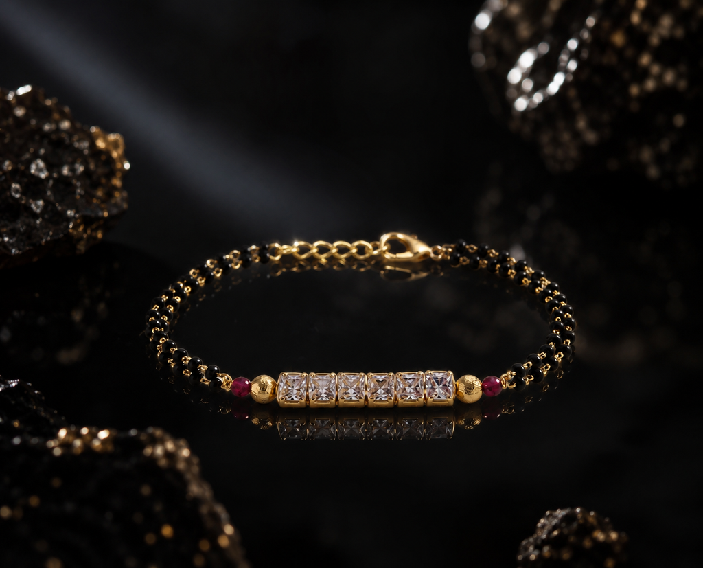 Belliza Jewells Crystal Grace Mangalsutra Bracelet