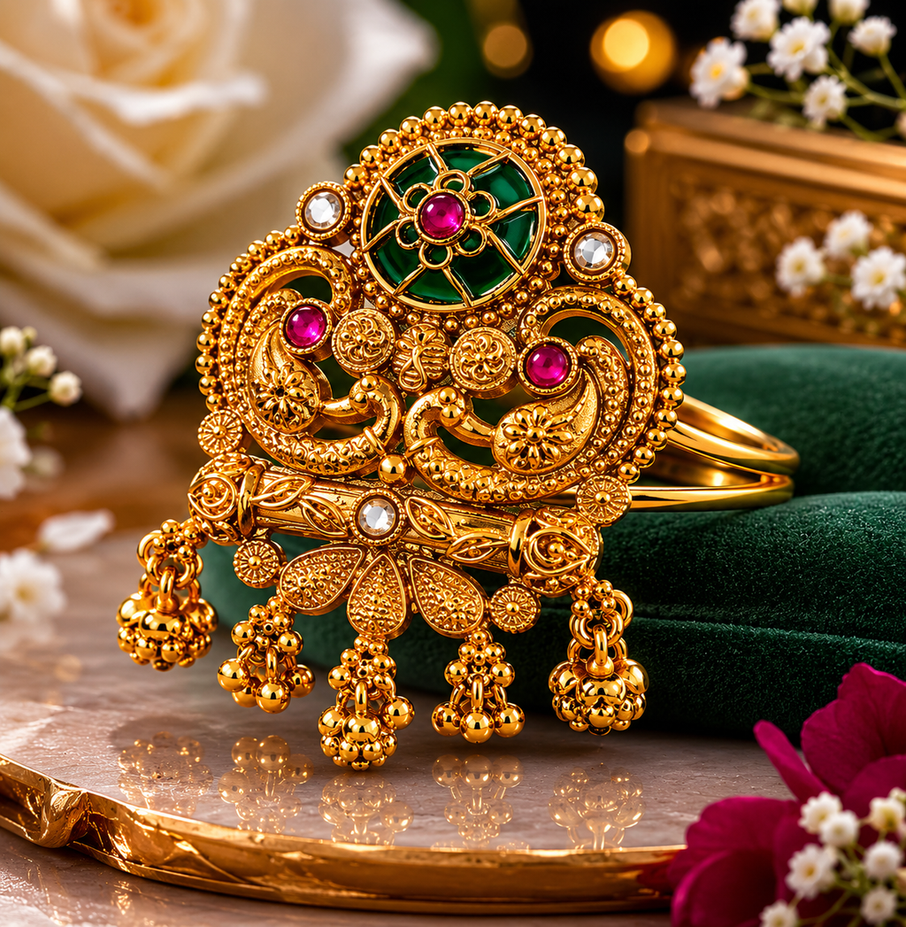 Belliza Jewels Antique Floral Temple Ring