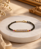 Belliza Jewells Crystal Grace Mangalsutra Bracelet