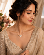 Crystal Blossom Gold Necklace