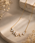 Crystal Blossom Gold Necklace