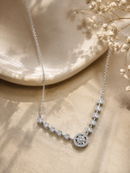 Celestial Spark Silver Necklace