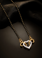 Belliza Jewels Heart Shine Gold Plated Mangalsutra