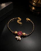 Belliza Jewells Ruby Blossom Mangalsutra Bracelet