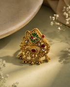 Belliza Jewels Royal Elephant Temple Ring
