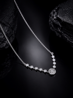 Celestial Spark Silver Necklace
