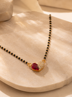Belliza Jewells Ruby Heart Mangalsutra