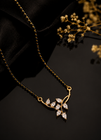 Belliza Jewells Floral Vine Gold Plated Mangalsutra