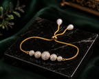 Belliza Jewells Sparkling Bead Adjustable Bracelet
