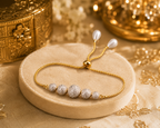 Belliza Jewells Sparkling Bead Adjustable Bracelet