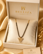 Belliza Jewells Elegant Triangle Crystal Mangalsutra