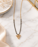 Belliza Jewells Elegant Triangle Crystal Mangalsutra