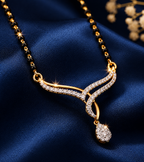 Belliza Jewells Royal Twinkle Gold Plated Mangalsutra