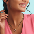 Belliza Jewells Butterfly Grace Gold Plated Mangalsutra