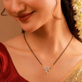 Belliza Jewells Floral Vine Gold Plated Mangalsutra