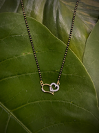 Belliza Jewells Twin Heart Gold Plated Mangalsutra