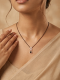 Belliza Jewels Midnight Bloom Gold Plated Mangalsutra