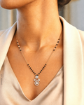 Belliza Jewels Pearl Glow Rose Gold Mangalsutra