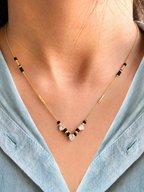 Belliza Jewels Triple Heart Gold Plated Mangalsutra