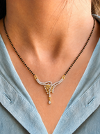 Belliza Jewels Royal Cascade Gold Plated Mangalsutra