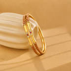 Belliza Jewels Traditional Gold Plated Designer Bangles Set