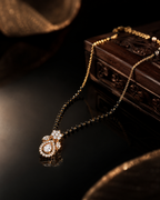 Belliza Jewels Pearl Glow Rose Gold Mangalsutra