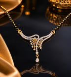 Belliza Jewels Royal Cascade Gold Plated Mangalsutra