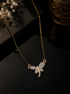 Belliza Jewels Butterfly Elegance Gold Plated Mangalsutra
