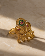 Belliza Jewels Antique Floral Temple Ring