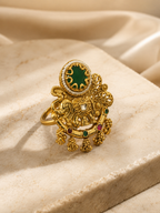 Belliza Jewels Antique Peacock Temple Ring